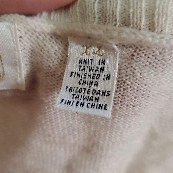 Anthropologie Charlie and Robin Beige Wool Cotton Alpaca Cardigan Size XL - Picture 11 of 15